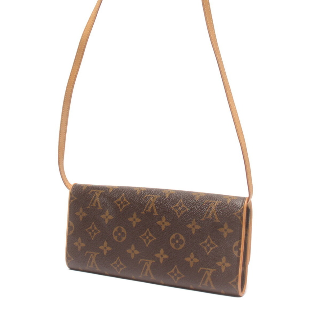 Louis Vuitton Monogram Shoulder Twin Pochette Clutch Bag